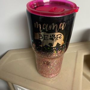 Handmade Epoxy Tumbler Mama Bear
